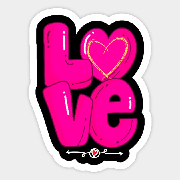LOVE IS LOVE SET DESIGN Sticker by The C.O.B. Store